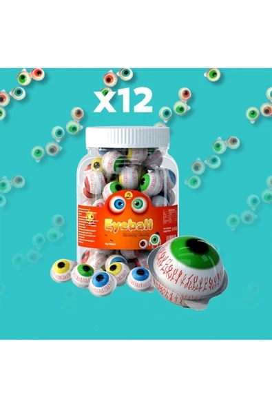 Eyeball Troli Göz - Pop Eye 12"lı Dökme helal Sertifikalı 12Adet ürün görseli 1