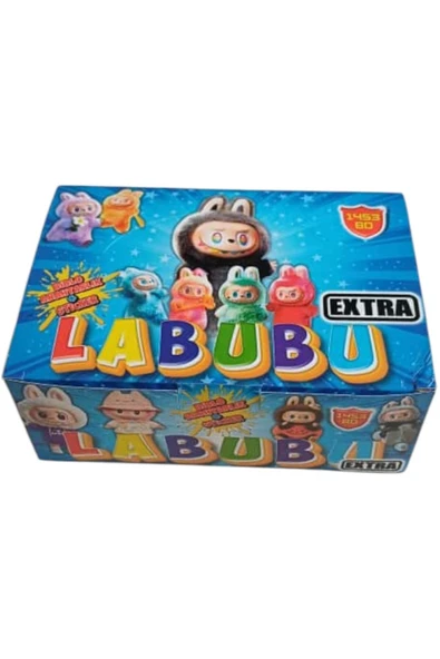 LABUBU Ekstra Oyun Kağıtları 48 Mini Kutu Her Kutuda 3 Karakter Sticker + 1 Biblo Anahtarlık ürün görseli 1