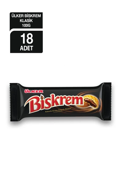 Ülker Biskrem Kakaolu Bisküvi 100 gr 18'li ürün görseli 1