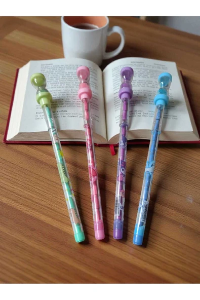 Hureggo concept sanrio kum saatli yumurtlayan kurşun kalem 4'lü set ürün görseli 1