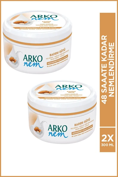 Arko Nem Krem Badem Sütü 2x300 Ml ürün görseli 1