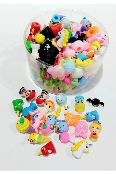 Toys Figürlü Kalem Başlığı Süsü 100 Adet ürün görseli 1