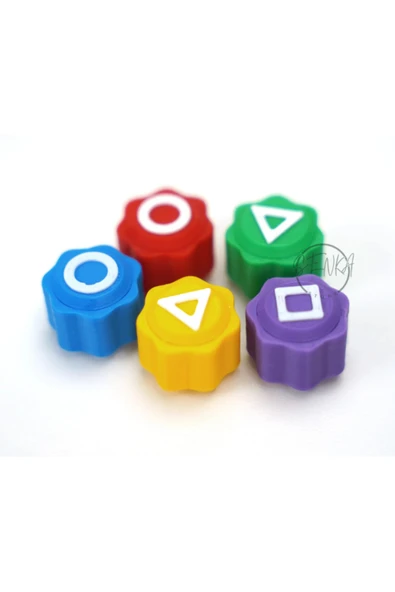 3D Craft Squid Game Gonggi 5 Taş Oyun Seti-kutusuz ürün görseli 1