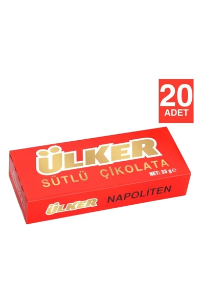 MyClean ÜlkerNapoliten Sütlü 33 Gr X 20 Adet ürün görseli 1