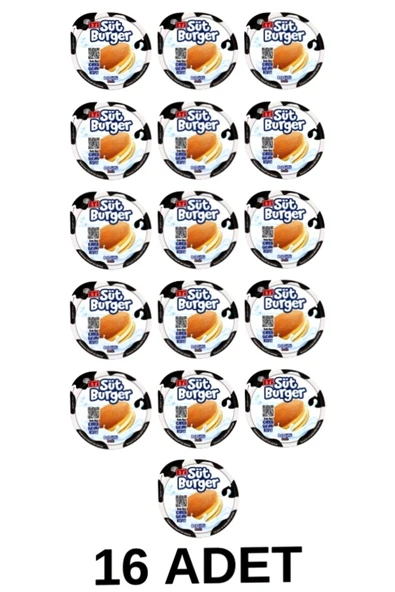 Eti süt burger sütlü Ballı 16 adet milk burger milky honey 16 prc sutburger ürün görseli 1