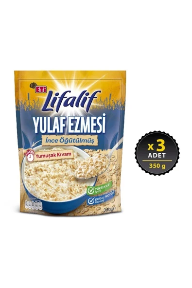 MyClean Lifalif İnce Öğütülmüş Yulaf Ezmesi 350 g x 3 Adet ürün görseli 1