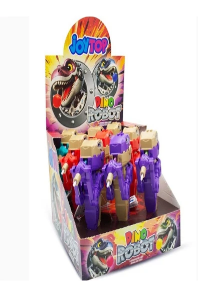 Bonart Joytop Dino Robot Lolipoplu Oyuncak Dinazor Başlı Şekerleme ( 1 Adet ) ürün görseli 1
