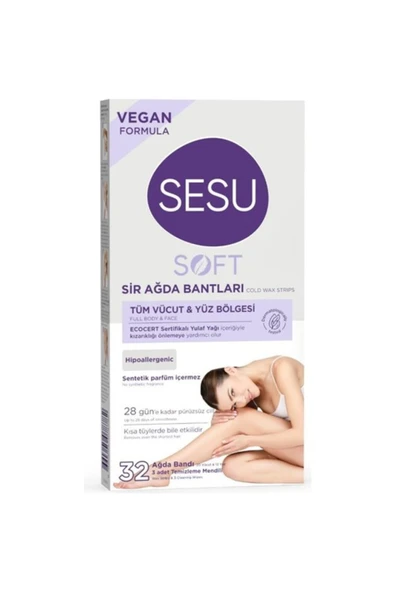 Sesu Soft Yulaf Ağda Bandı 32 Li ürün görseli 1