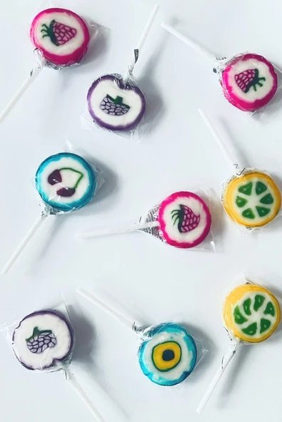 fenomen Meyveli Lolipop Mini Polonya Şekeri 12gr 100 Adet ürün görseli 1