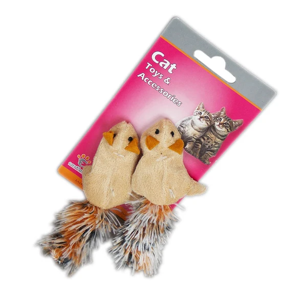 Eastland Kedi Otlu Hışır Peluş Sincap İkili 5 Cm ürün görseli 1