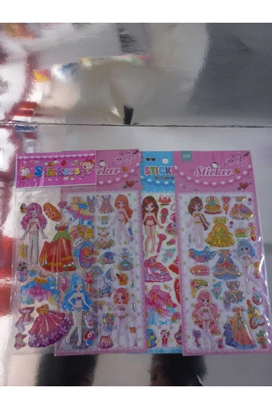 Kuki Sticker Set - 2 li Bebek Kıyafet Giydirmeli Sticker ürün görseli 1