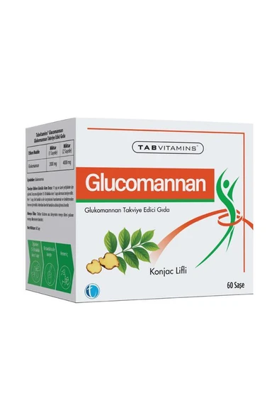 Tabvitamins Glucomannan 60 Saşe ürün görseli 1