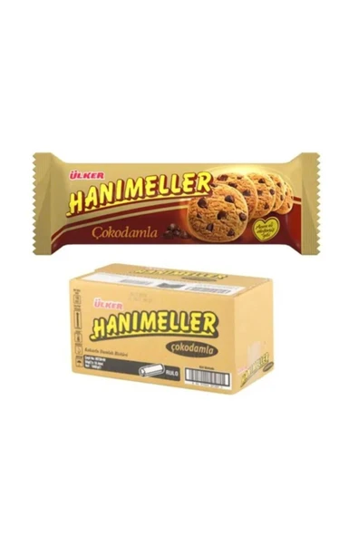 Ülker Hanımeller Rulo Çokodamla 82g x 18’li – Bol Damla Çikolatalı Kurabiye Lezzeti 1476g ürün görseli 1
