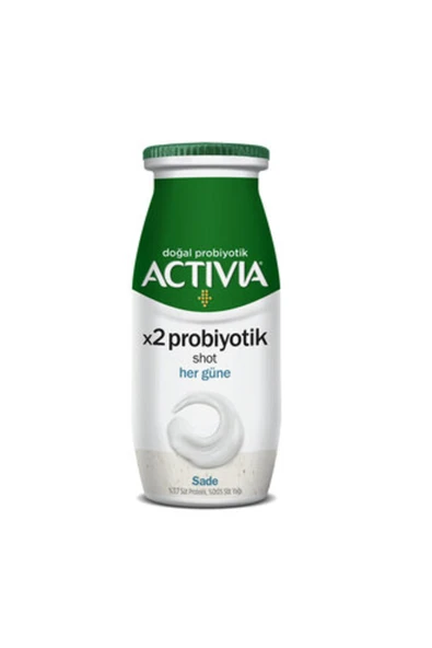 Activia X2 Probiyotik Iğne Sade 80 ml ( Çilekli 4 * 10 gram Hediye ) ürün görseli 1