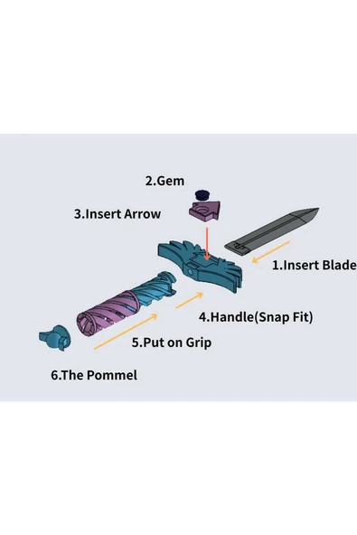 NozzleCraft Squid Game 3 Bıçak Figürü Knife - Resim 8