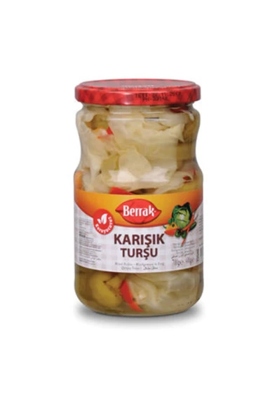 Berrak Karışık Turşu 680 G ( YAYLA MEKSİKA FASÜLYESİ 400 GRAM HEDİYE ) ürün görseli 1