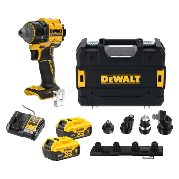Dewalt DCD803P2T 18V Kömürsüz Çok Başlıklı Matkap Multiset  ürün görseli 1