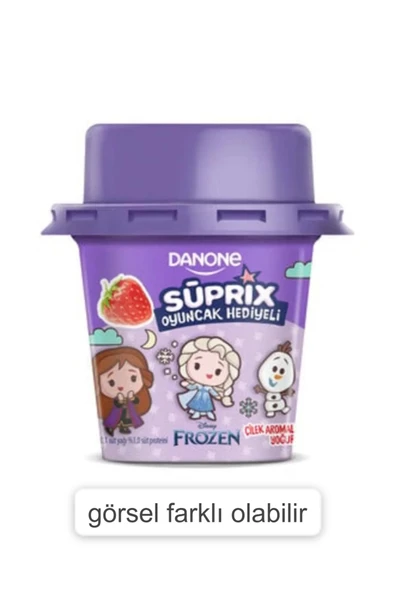 Danone Süprix Frozen Oyuncak Hediyeli Çilek Aromalı Yoğurt 90 Gr ürün görseli 1