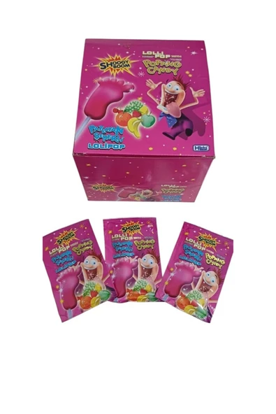 Hleks Shoogy Boom Patlayan Şekerli Ayak Lolipop Çilek 3 Adet ürün görseli 1