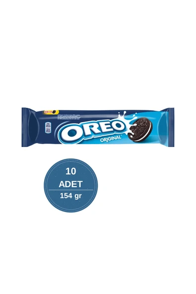 Oreo Vanilyalı Bisküvi 154 gr - 10 Adet ürün görseli 1