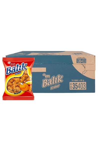 Eti Balık Kraker 85 g x 14 Adet ürün görseli 1