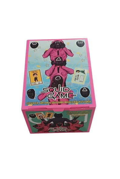 Squid Game Karakter Kartları  Jokeri Bul Maskeyi Kazan -24 Minik Kutu 48 Sticker 144 Karakter Kartı ürün görseli 1