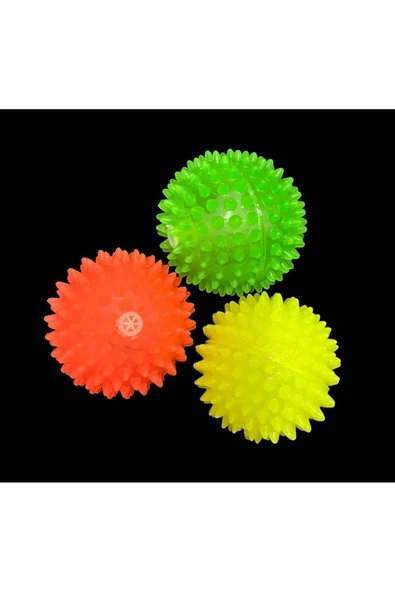 ERGOTYPE Dokunsal Duyusal Sesli Dikenli Top 6,5cm - Resim 2