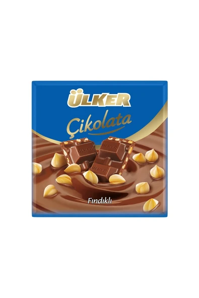 Ülker Fındıklı Kare Çikolata 60 gr 36'lı ürün görseli 1