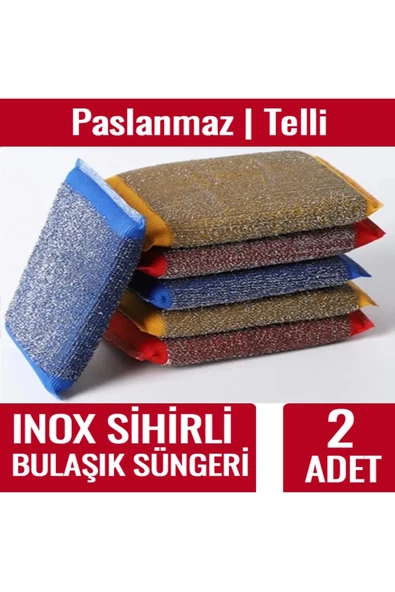 MyClean 2 Adet Premium Renkli Sihirli Bulaşık Süngeri Mucizevi Temizlik ürün görseli 1