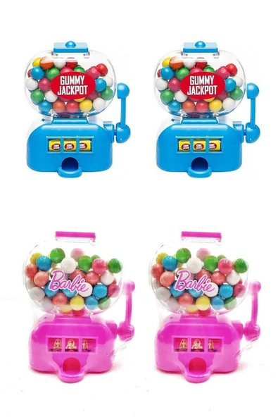 Paraply Home 4'lü Sakız Makinası Renkli Jackpot Yenilebilir Sakız - Sakız Makinası Jackpot Makinası ürün görseli 1