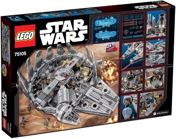Lego 75105 Star Wars Millennium Falcon - Resim 3