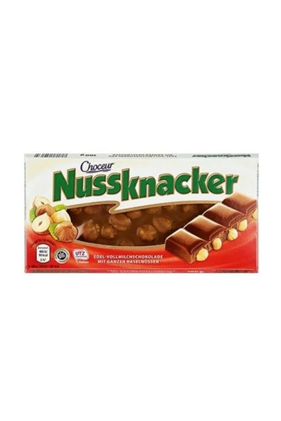 MyClean Nussnacker Bütün Fındıklı Çikolata 100 gr ürün görseli 1