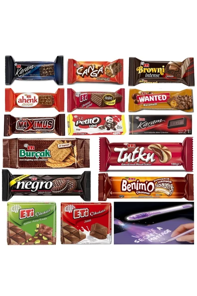 MyClean Efsane Atıştırmalık Paket 15 Parça Görünmez Kalem Hediyeli ürün görseli 1