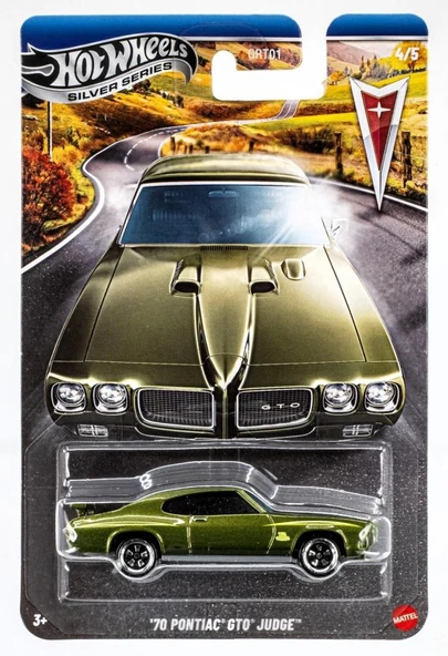 Hot Wheels Silver Series 1:64 Tekli Arabalar - 70 PONTIAC GTO JUDGE  GRT01 - JKY13 ürün görseli 1