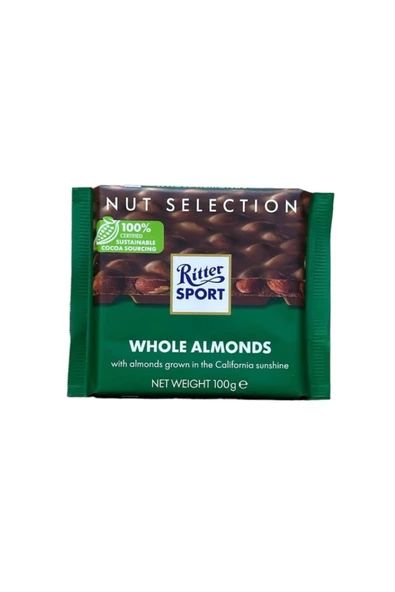 Transmed Ritter Sport Whole Almonds 10 gr 1'Lİ ürün görseli 1