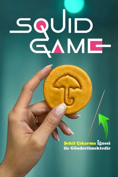 Gold Garden Squid Game Kurabiye Şekeri Oyunu | Dalgona Kurabiye Şekeri Oyunu. ürün görseli 1