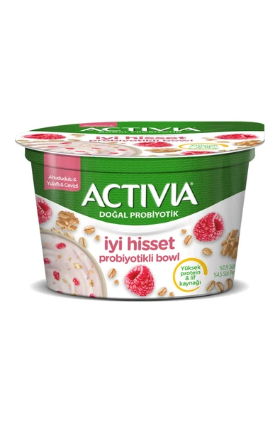 Danone Activia İyi Hisset Probiyotik Bowl Ahududu Yulaf Ceviz 150g - 1 adet ürün görseli 1
