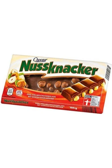 MyClean 2 Paket Nussknacker Yeni Üretim Bütün Fındıklı Çikolata 100 g ürün görseli 1