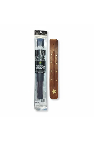 Darshan SİYAH BUZ ( BLACK ICE ) AROMALI 30 CM DOĞAL TÜTSÜ VE TÜTSÜ KIZAĞI 15 ÇUBUK ürün görseli 1