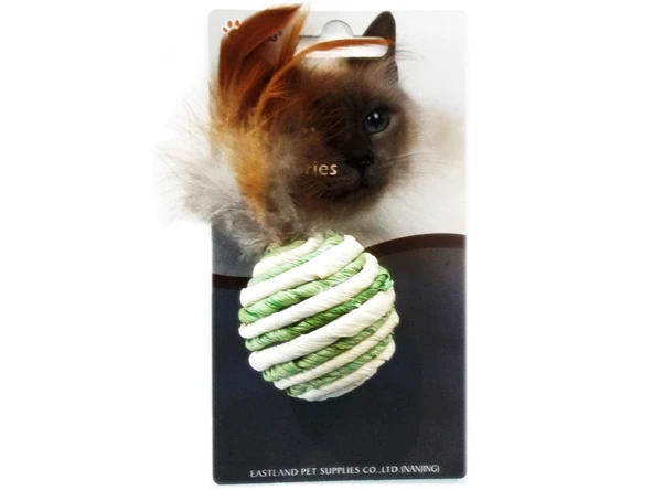 Eastland Tüylü Doğal Kedi Oyu.top 4,5cm ürün görseli 1