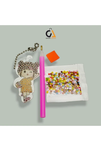 BURCU özel kalemi ile tek tek yapıştırmalı puzzle eğitici eğlenceli sticker giydirmeli etiket 2 paket ürün görseli 1