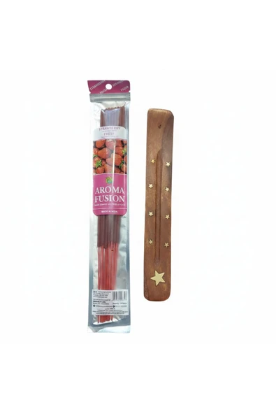 Darshan ÇİLEK AROMALI 30 CM DOĞAL TÜTSÜ VE TÜTSÜ KIZAĞI 15 ÇUBUK ürün görseli 1