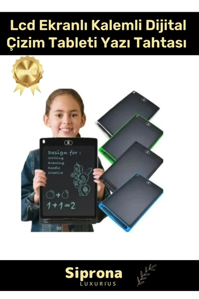 Rosa Sipresso Lcd Ekranlı Kalemli Dijital Çizim Tableti Yazı Tahtası Boyama Resim Için Akıllı Çocuk Tablet 8,5 Inç ürün görseli 1