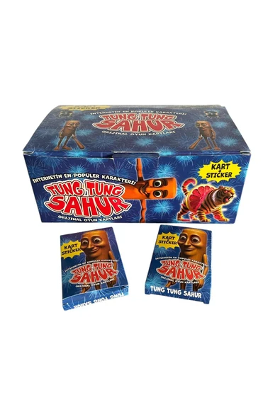 MyClean Tung Tung Sahur Oyun Kart Sticker 24 Mini Kutu Popüler Oyun ürün görseli 1