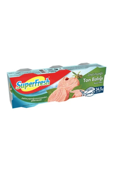 SuperFresh Zeytinyağlı Ton Balığı 3X75 G ( 5 ADET ) ürün görseli 1