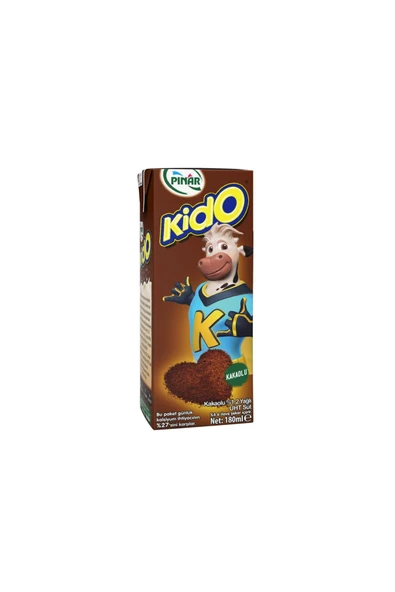 Pınar Kido Kakaolu Süt 180 ml X 27 Adet ürün görseli 1