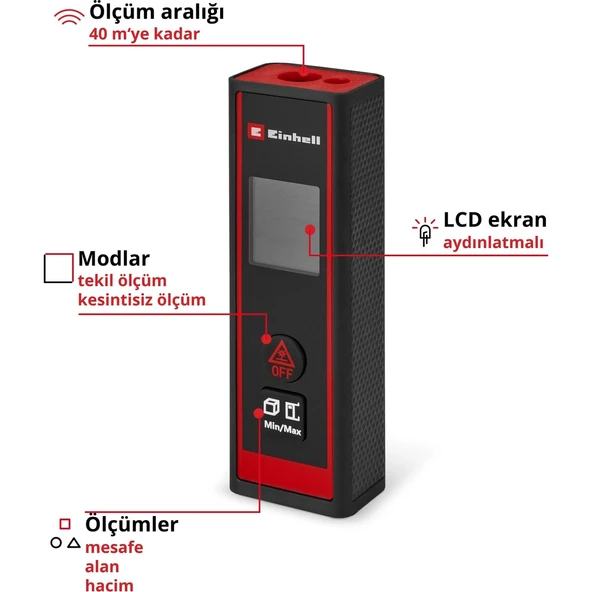 EİNHELL TC-LD 40 R LAZER ÖLÇÜ ALETİ - Resim 2
