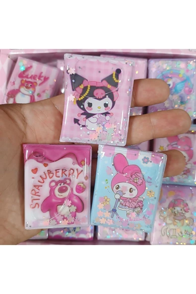 LRS STORE MyClean Sanrio Kawaii 3 Adet Mini Sulu Sticker Defteri 300+ Stickerlı Kuromi Melodi Defter ürün görseli 1