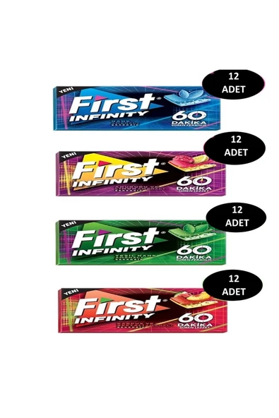 MyClean First İnfinity Sakız Çeşitleri 12'li toplam 48 Adet ürün görseli 1