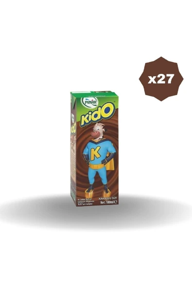 Pınar Kido Süt Çikolatalı 180 Ml X 27 Adet ürün görseli 1